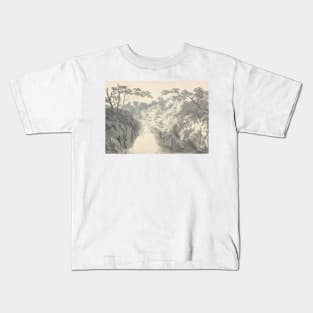 Landscape with Waterfall by J.M.W. Turner Kids T-Shirt